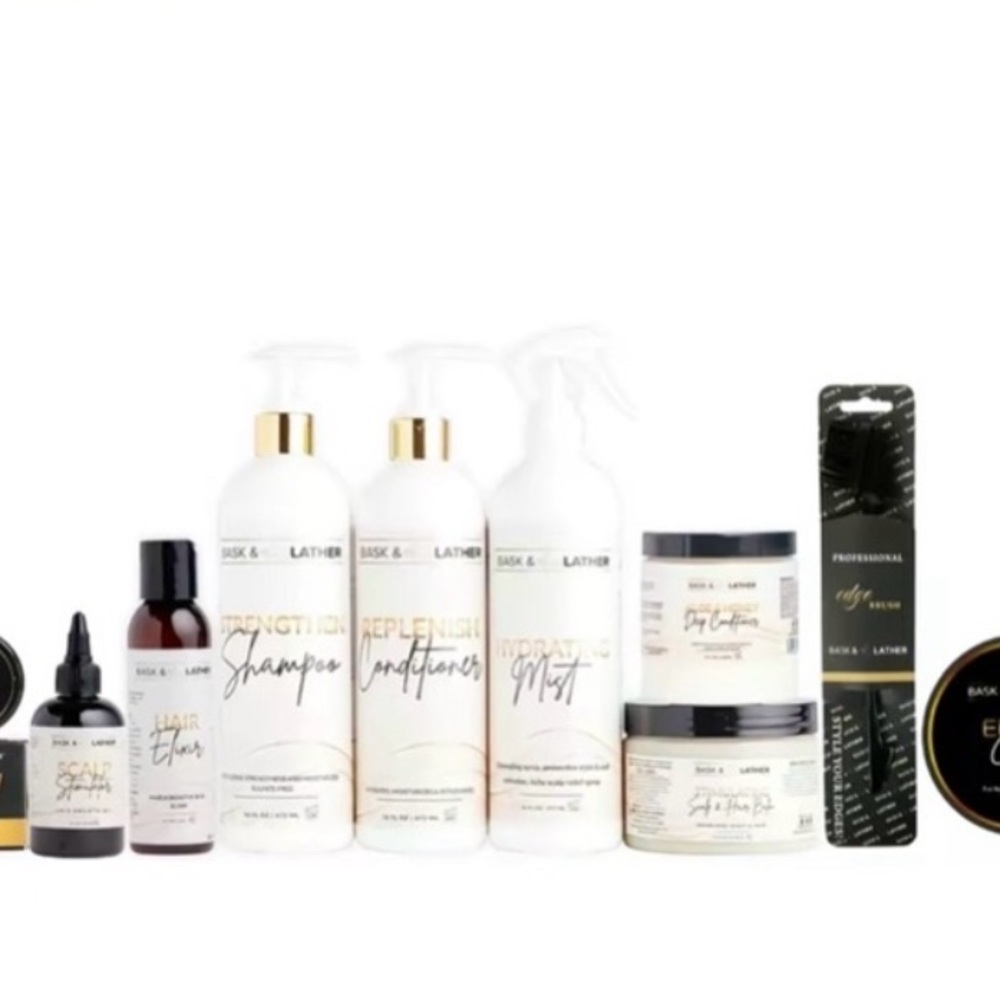 Bask & Lather Hair Care Set